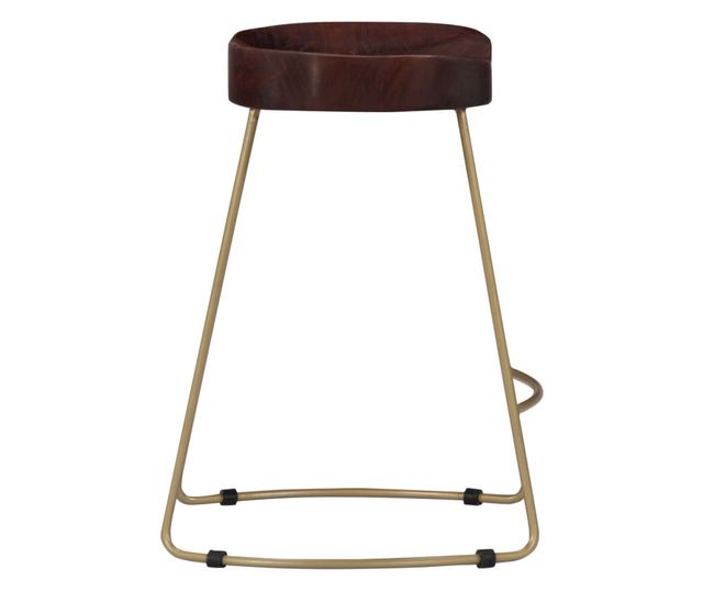 Scaune De Bar Gavin, 2 Buc., Lemn Masiv De Mango