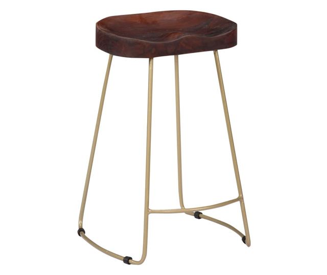 Scaune De Bar Gavin, 2 Buc., Lemn Masiv De Mango