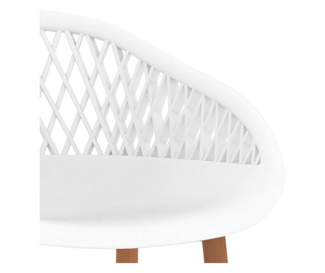 Barski stoli, 4 kosi, beli