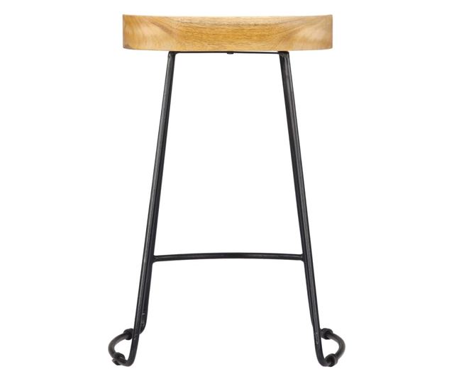 Gavin barski stoli, 2 kosa, masiven mangov les