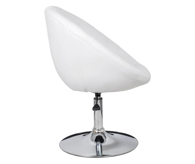 Barski stoli, 2 kosa, beli, umetno usnje