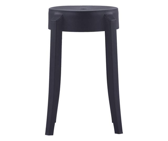 Zložljivi stoli 4 kosi, črni, plastični