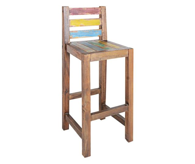 Barski stoli, 2 kosa, masiven predelan les