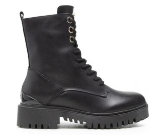Bocanci  dama Guess de piele cu logo metalic 39 EU Negru