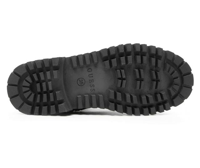 Bocanci  dama Guess de piele cu logo metalic 39 EU Negru
