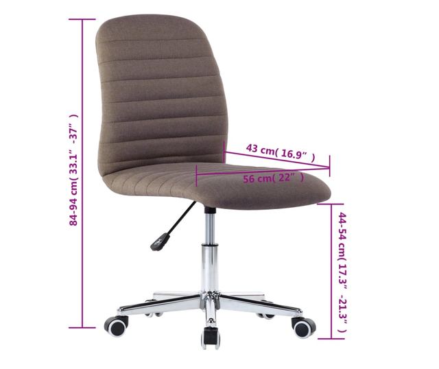 Kuhinjski stoli, 2 kosa, taupe siva, blago