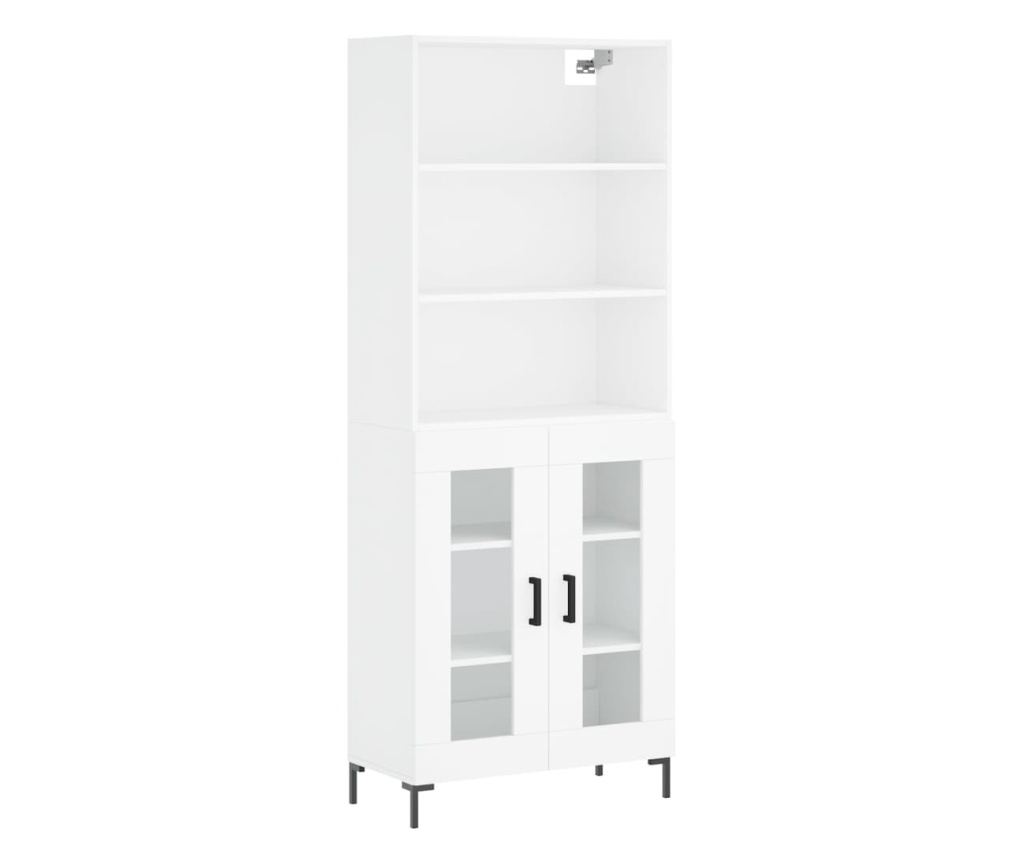 Visoki ormar, bijela, 69,5x34x180 cm, konstruirano drvo - 2