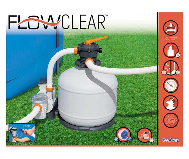 Пясъчна филтърна помпа Flowclear, 11355 л/ч