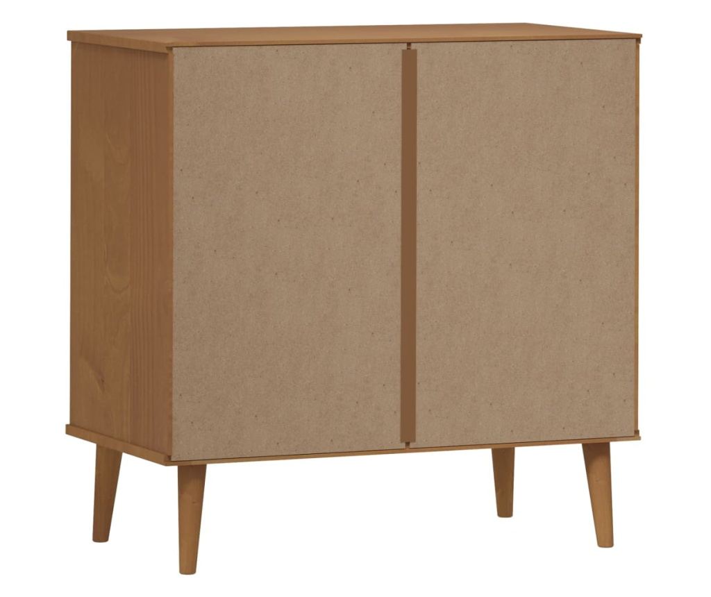 Dulap cu sertar, maro, 80x40x80 cm, lemn masiv de pin - Vivre