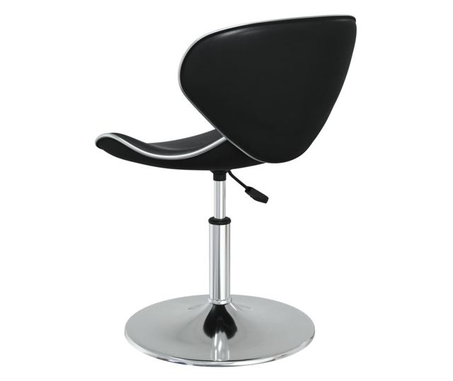 Krzesła kuchenne, 6 szt., czarne, skóra ekologiczna