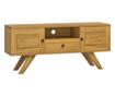 TV komoda, 110x30x50 cm, masivno teakovo leso thumbnail 2