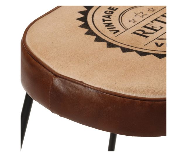 Barski stoli, 2 kosa, temno rjava, 44x37,5x78 cm