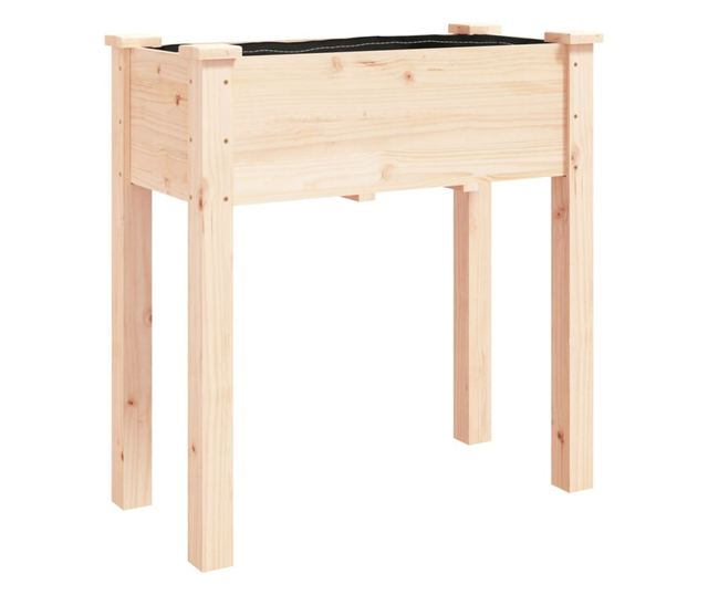 Žardinjera s oblogom, 71x37x76 cm, masivno drvo jele