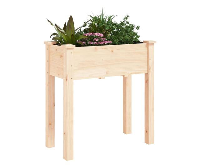 Žardinjera s oblogom, 71x37x76 cm, masivno drvo jele