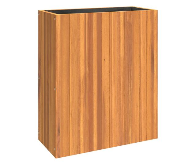 tömör akácfa kerti virágtartó 59x27,5x70 cm