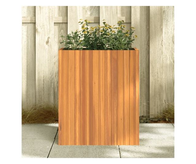 tömör akácfa kerti virágtartó 59x27,5x70 cm
