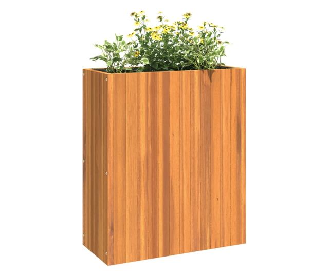 tömör akácfa kerti virágtartó 59x27,5x70 cm