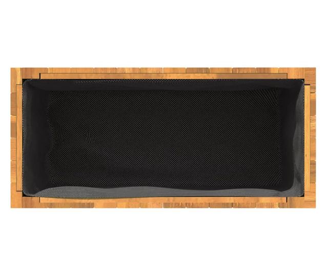 tömör akácfa kerti virágtartó 59x27,5x70 cm