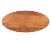 tömör akácfa ovális asztallap 110 x 40 x 2,5 cm