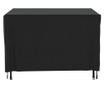 fekete 420D vízálló kerti bútorhuzat 135 x 135 x 90 cm