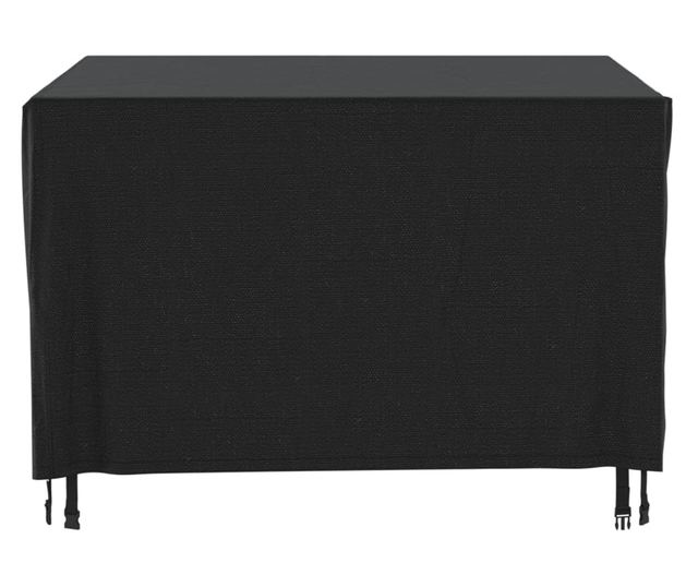 fekete 420D vízálló kerti bútorhuzat 135 x 135 x 90 cm