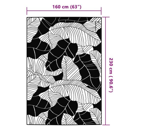 zöld polipropilén kültéri szőnyeg 160 x 230 cm