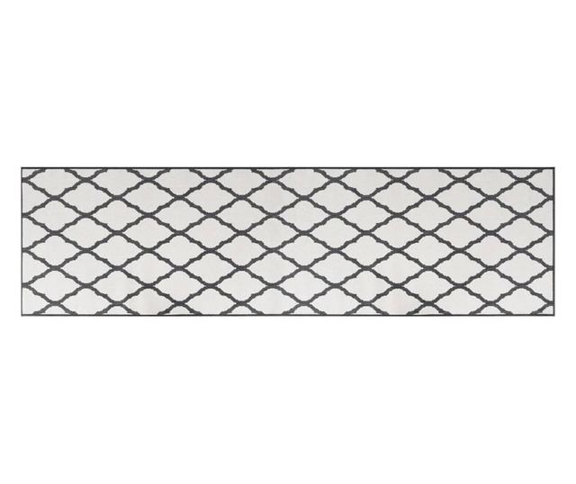 szürke és fehér megfordítható kültéri szőnyeg 80x250 cm