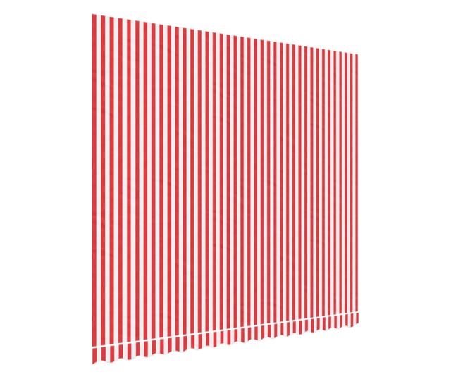 piros és fehér csíkos pótszövet napellenzőhöz 4x3,5 m