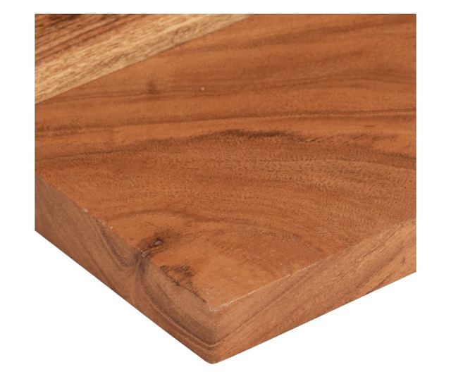 tömör akácfa téglalap alakú asztallap 50x20x3,8 cm