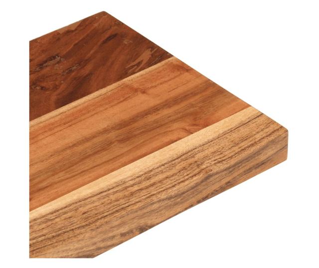 tömör akácfa téglalap alakú asztallap 50x20x3,8 cm