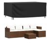 fekete 420D vízálló kerti bútorhuzat 240x140x90 cm