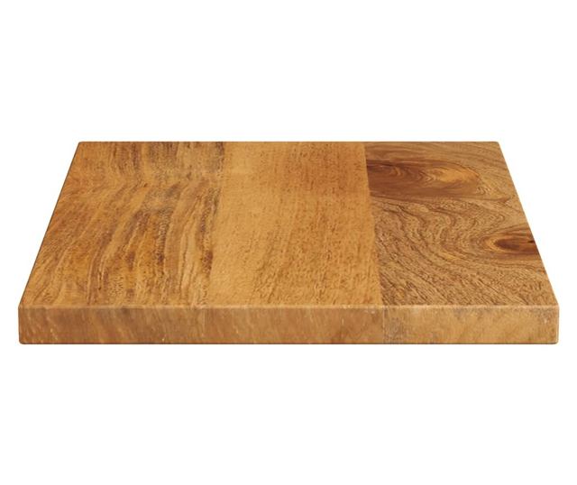 tömör mangófa téglalap alakú asztallap 40x30x3,8 cm