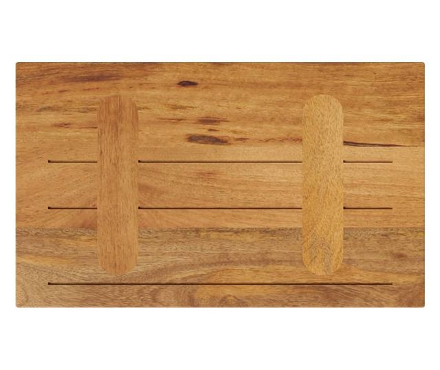 tömör mangófa téglalap alakú asztallap 40x30x3,8 cm