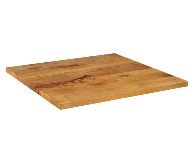 tömör mangófa négyzet alakú asztallap 70x70x2,5 cm