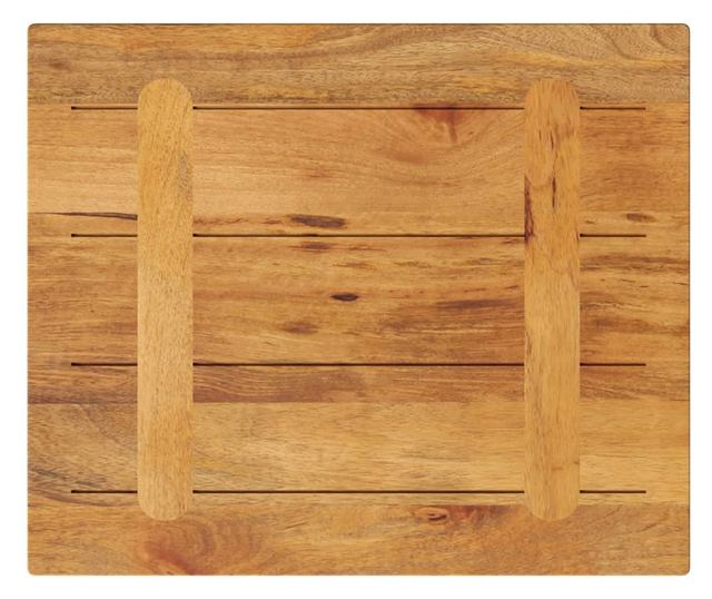 tömör mangófa téglalap alakú asztallap 60x50x3,8 cm