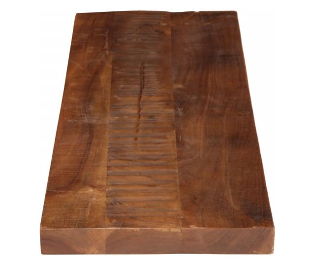 tömör újrahasznosított fa téglalap alakú asztallap 110x20x2,5cm