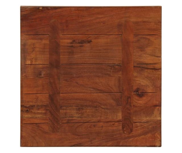 tömör újrahasznosított fa négyzet alakú asztallap 40x40x2,5 cm