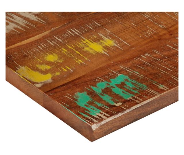 tömör újrahasznosított fa négyzet alakú asztallap 40x40x2,5 cm