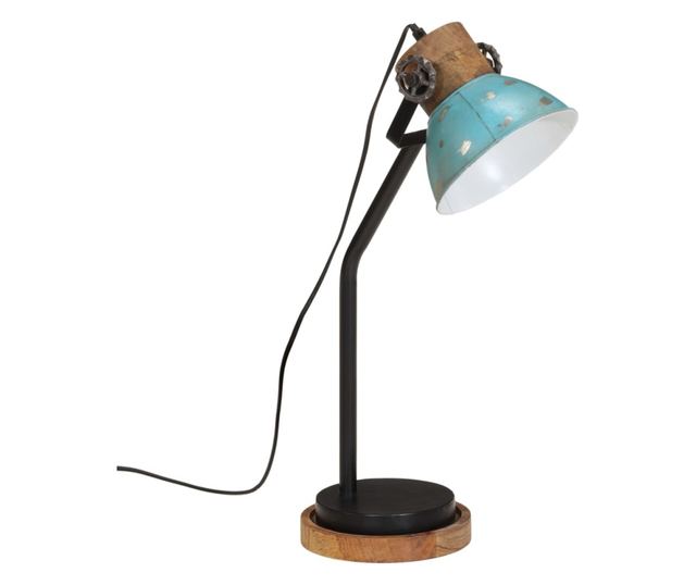 kopott kék asztali lámpa 25 W 18x18x60 cm E27