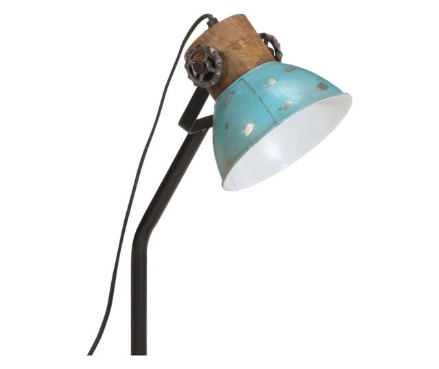 kopott kék asztali lámpa 25 W 18x18x60 cm E27