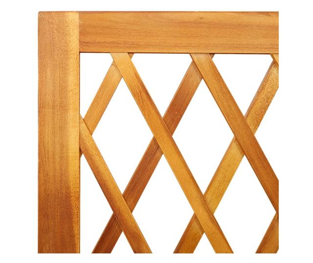 tömör akácfa rácsos ültetőláda 100 x 32 x 165 cm