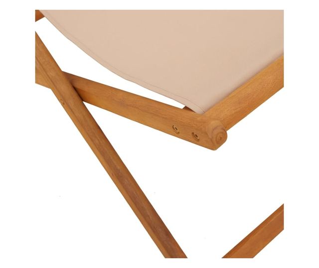 tópszínű tömör eukaliptuszfa és szövet összecsukható strandszék