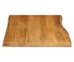 tömör mangófa természetes élű asztallap 70 x 60 x 3,8 cm