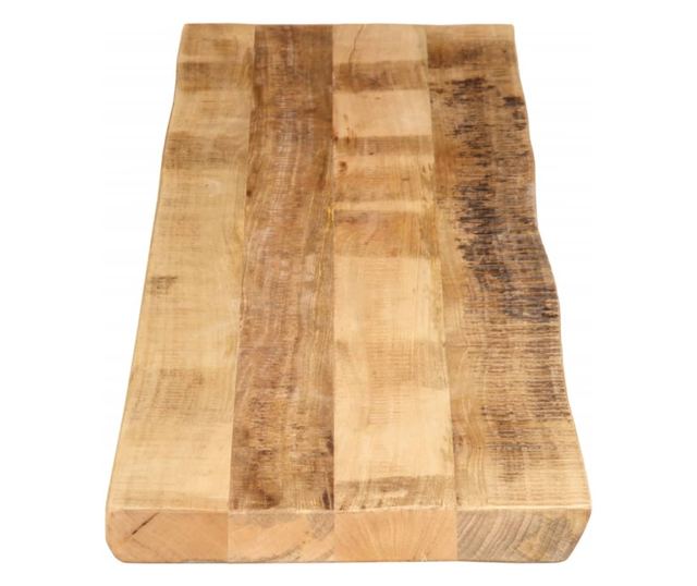 tömör nyers mangófa természetes élű asztallap 180 x 40 x 3,8 cm