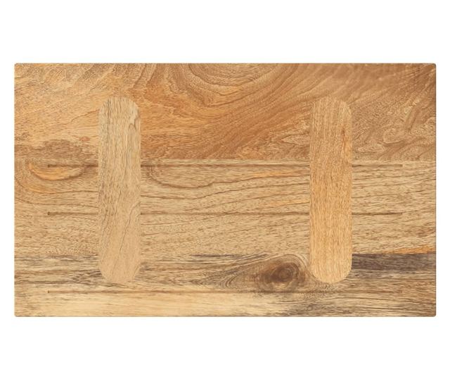 tömör mangófa téglalap alakú asztallap 40x20x3,8 cm