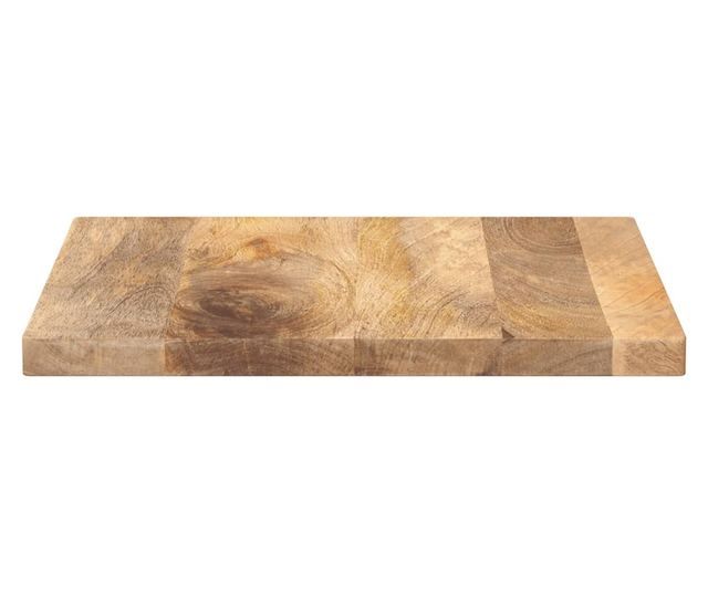 tömör mangófa négyzet alakú asztallap 40x40x3,8 cm