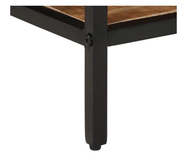 tömör nyers mangófa dohányzóasztal 45 x 45 x 35 cm