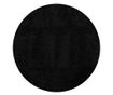 PAMPLONA fekete magas szálú bolyhos modern szőnyeg Ø 120 cm
