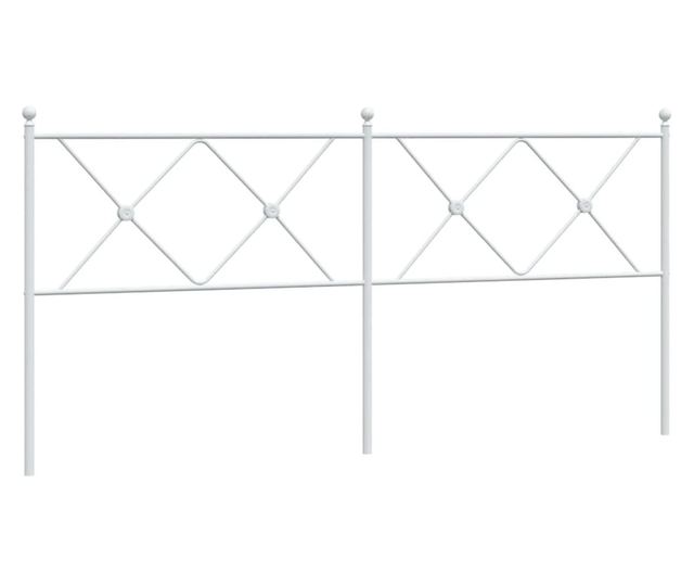 fehér fém fejtámla 180 cm