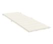 melange krémszínű szövet napozóágy párna 186 x 58 x 3 cm